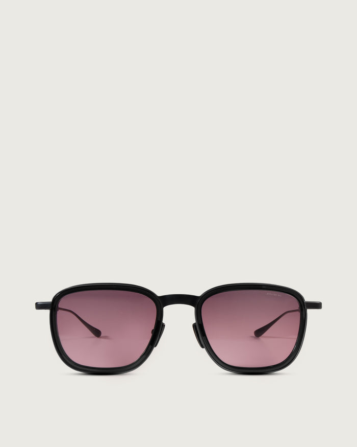 RT01 titanium rectangular sunglasses, handmade in Sabae Japan - ATELIER 971